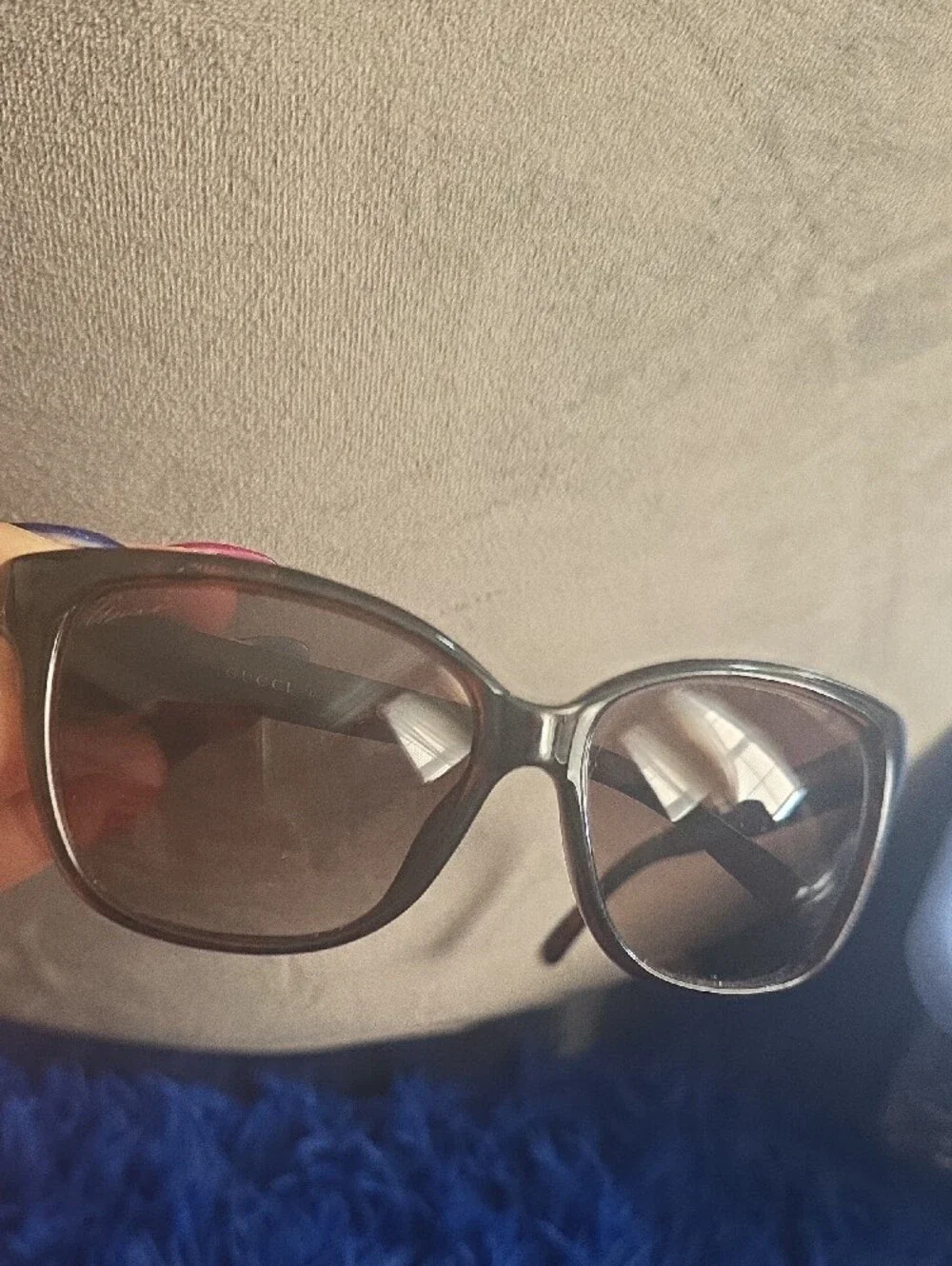 Gucci Brown Tortoiseshell Sunglasses with Dark Brown Lenses
